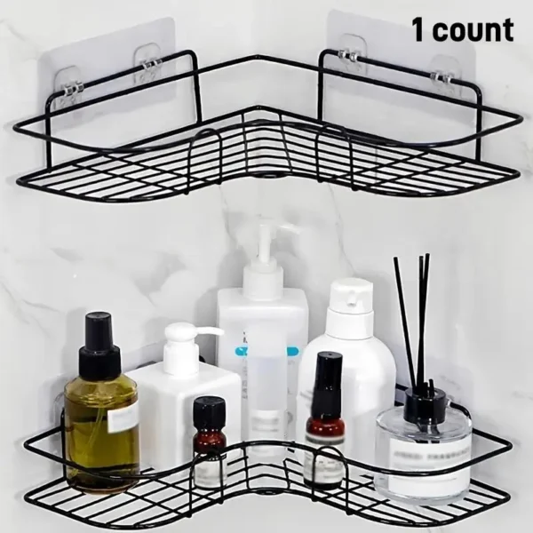 Adhesive Metal Corner Shelf - Image 3